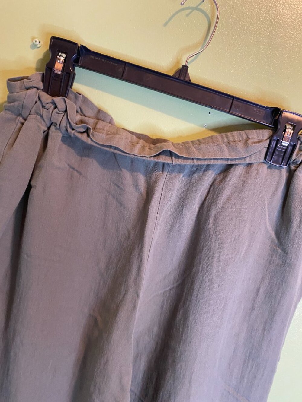 Altar'd State Women's Large Sage Olive Green Wide Leg Cropped Pants Boho 214 - Picture 11 of 11